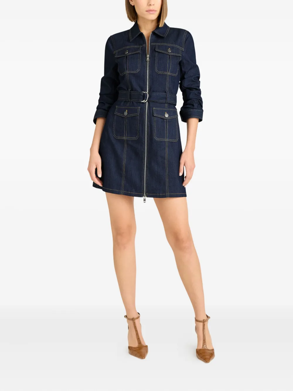 Cinq A Sept Fauna denim jurk - Blauw