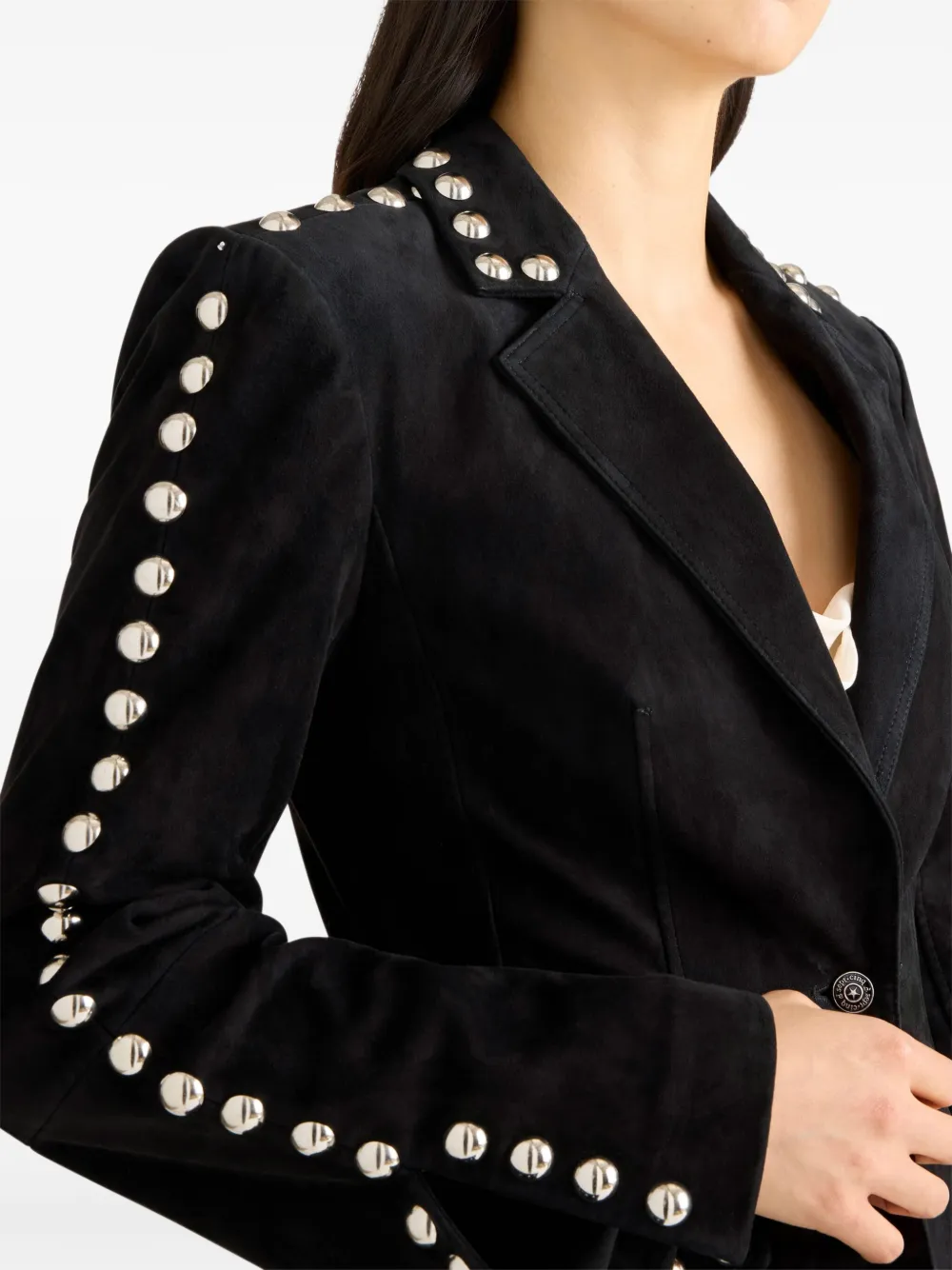 Cinq A Sept Milly suède jack met studs Zwart