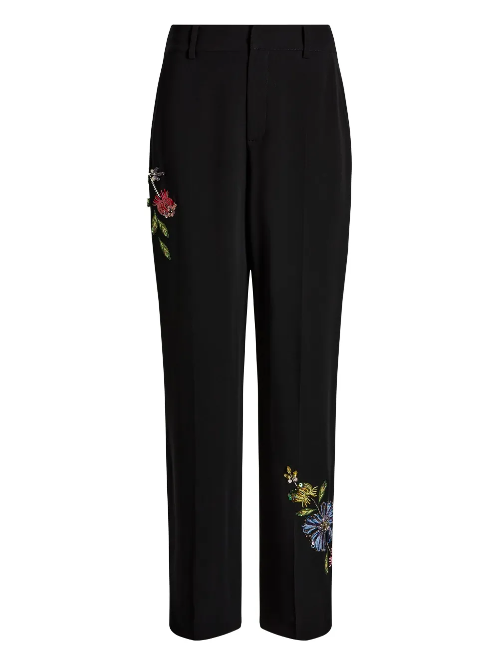 Cinq A Sept Harlan floral trousers - ブラック Cinq A Sept Harlan floral trousers - ブラック
