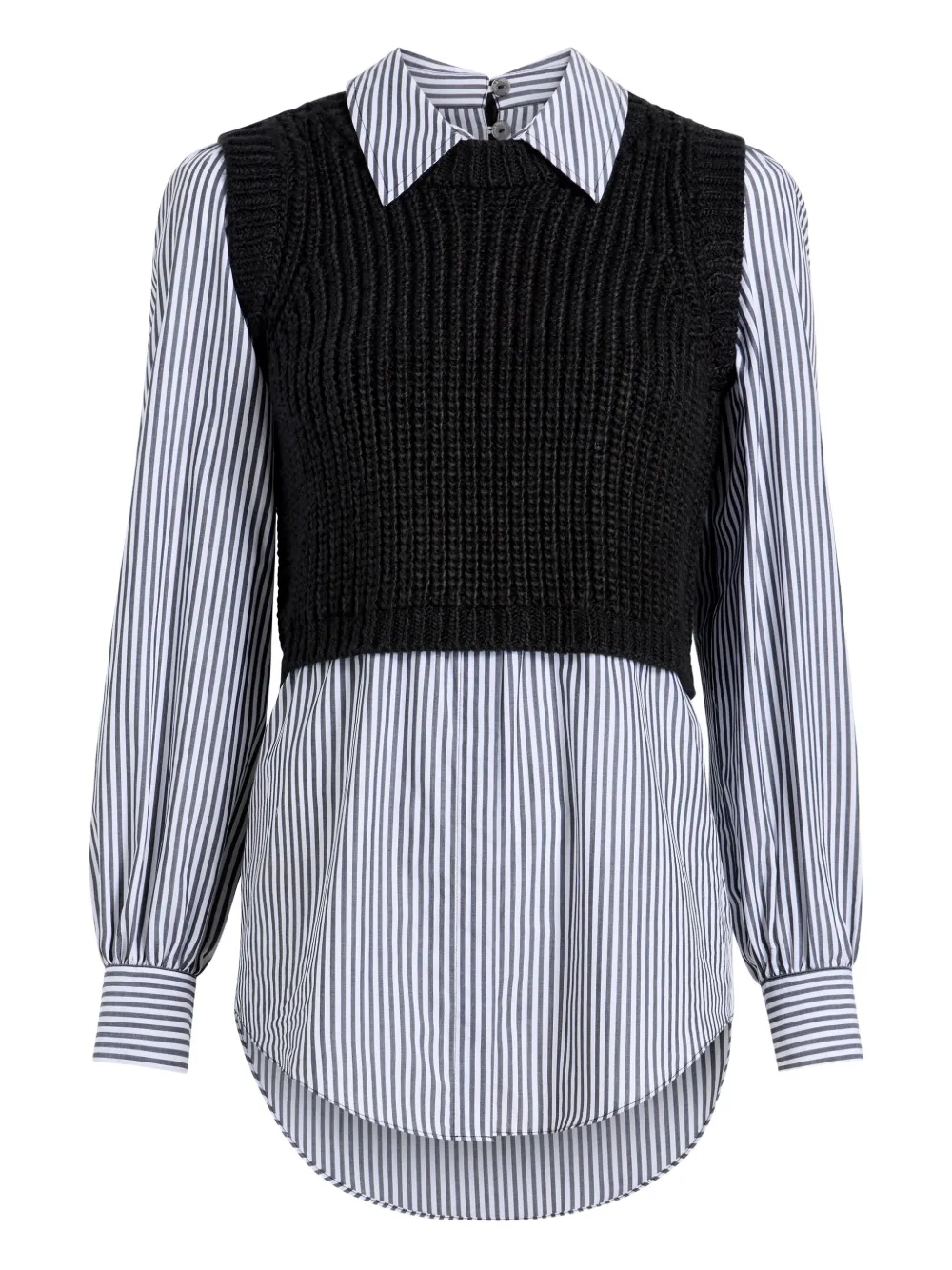 Cinq À Sept Mara Shaker Vest Top In Black