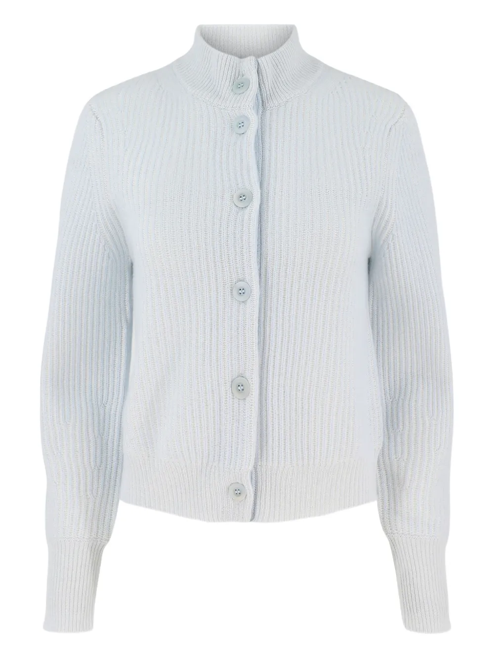 Kinross Cashmere button-fastening cardigan | Blue | Image 1