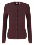 A.L.C. pleated button-up cardigan - Purple