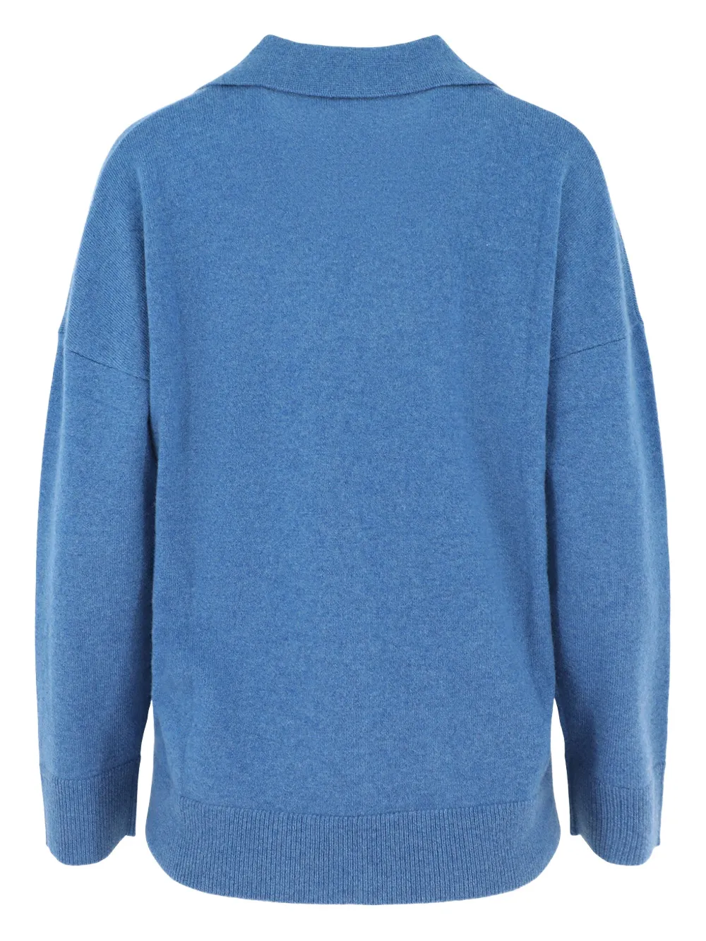 Kinross Cashmere V-neck cashmere sweater Blauw