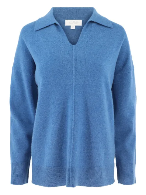 Kinross Cashmere V-neck cashmere sweater