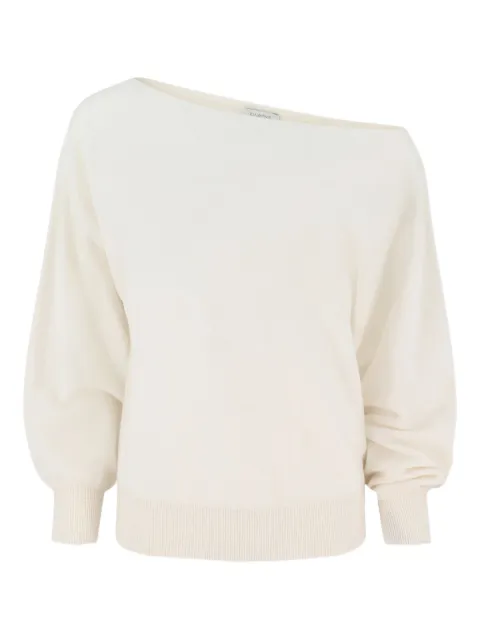 Kinross Cashmere off-shoulder dolman sweater