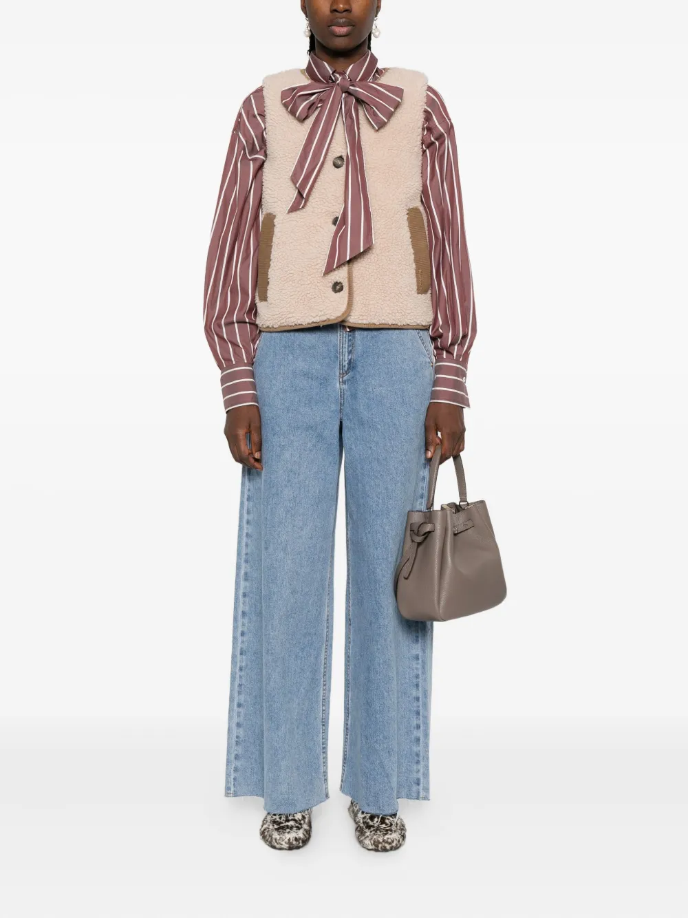 Barbour Button-fastening Gilet In Neutral