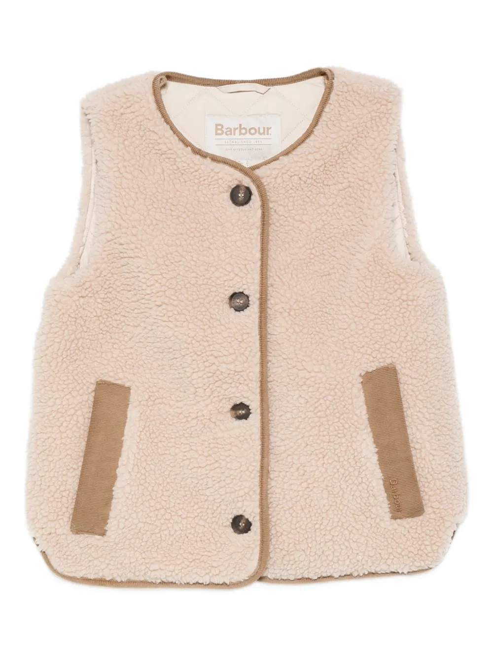 Barbour Bodywarmer met knoopsluiting Beige