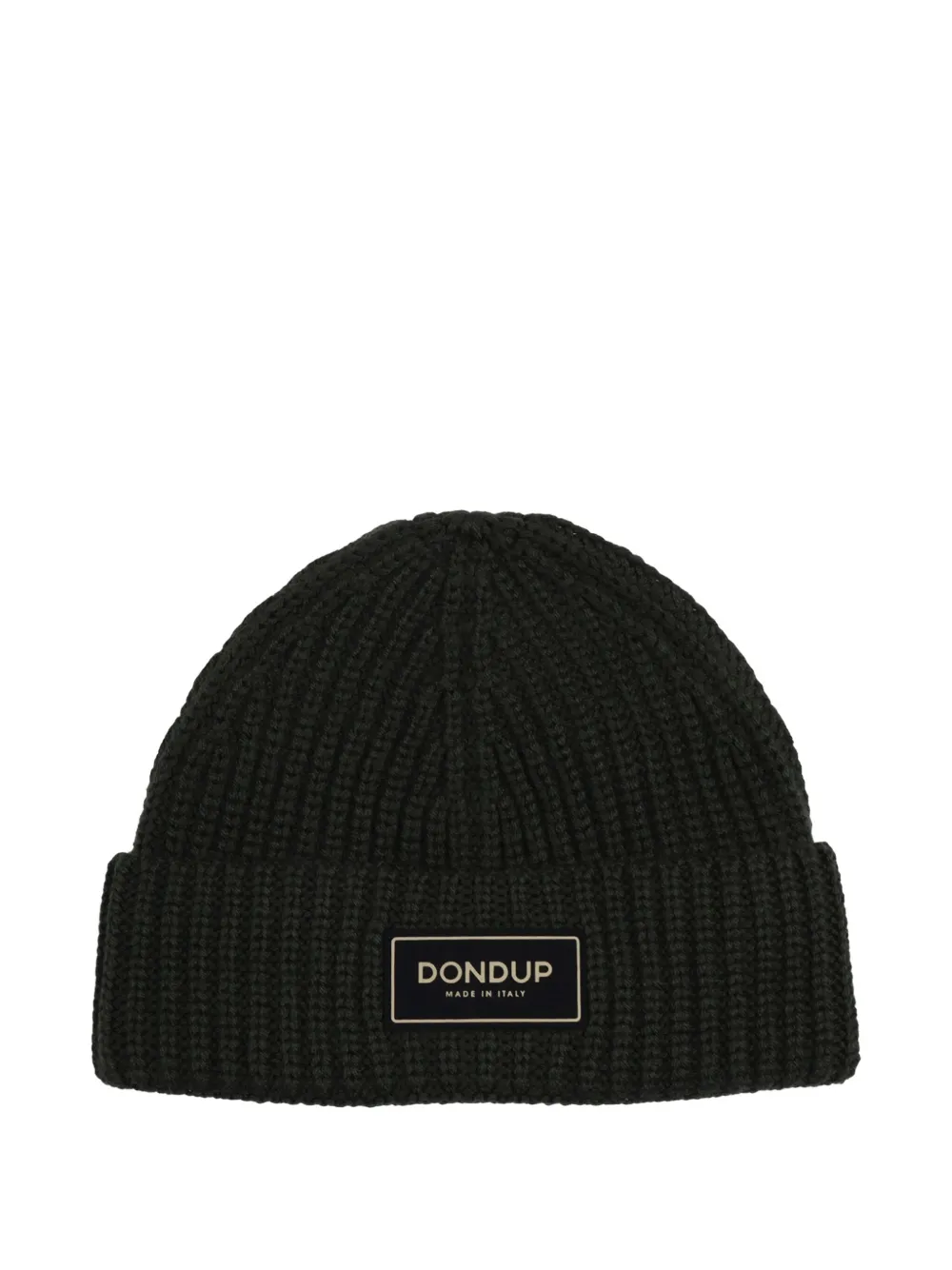 DONDUP logo-plaque beanie hat | Green | Image 1