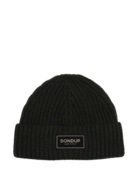 DONDUP KIDS logo-plaque beanie hat