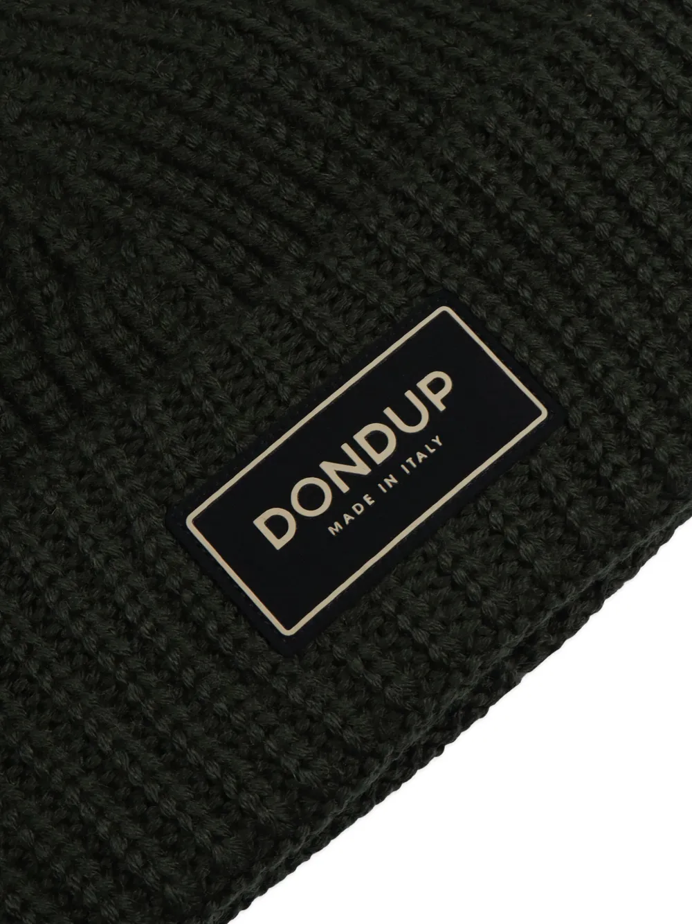 DONDUP Muts met logo-plakkaat Groen
