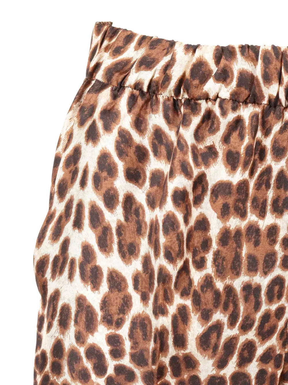 P.A.R.O.S.H. leopard-print silk trousers Bruin