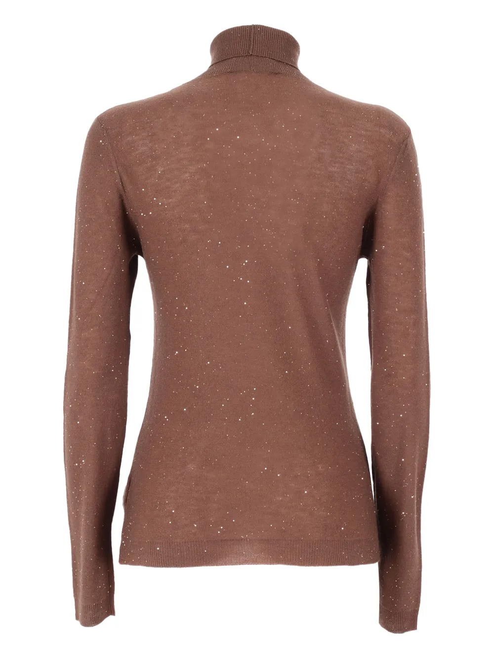 Fabiana Filippi sequin-embellished turtleneck top Bruin