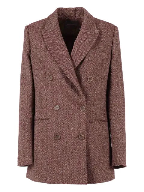 Lorena Antoniazzi herringbone double-breasted blazer
