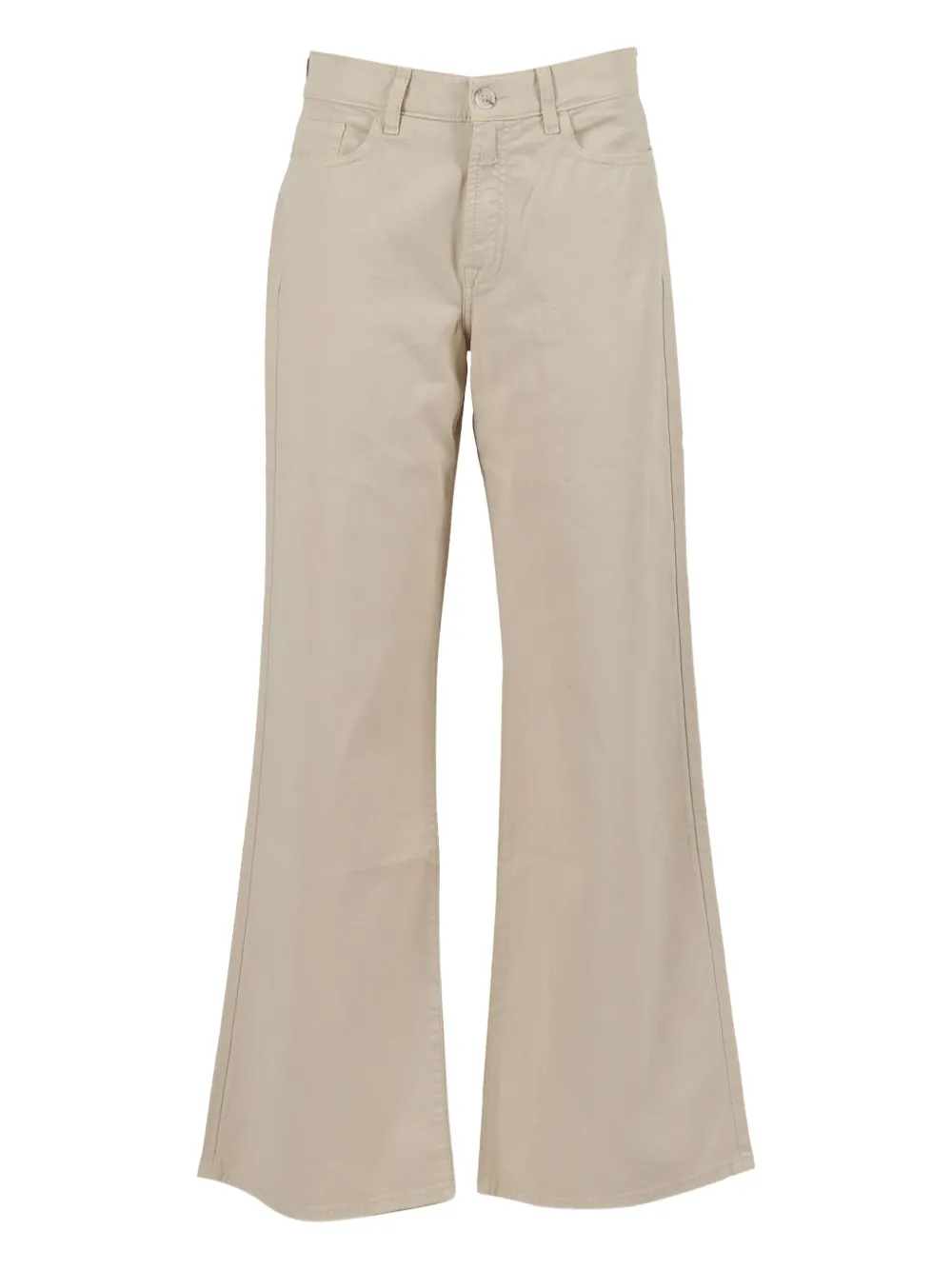 7 For All Mankind Lotta twill flare jeans Beige