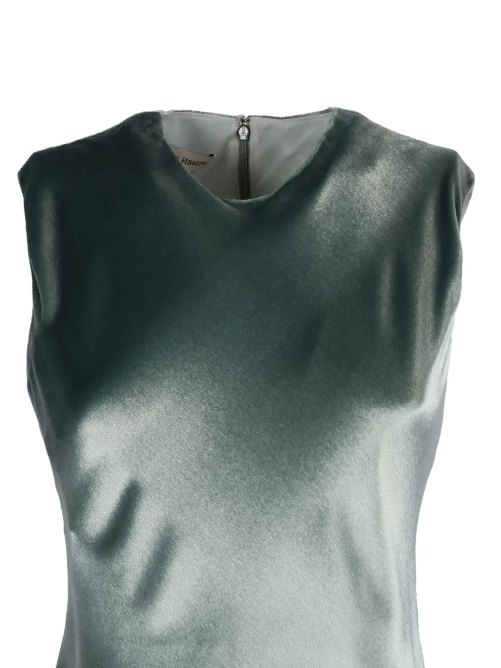 Alberta Ferretti Mouwloze maxi-jurk Groen
