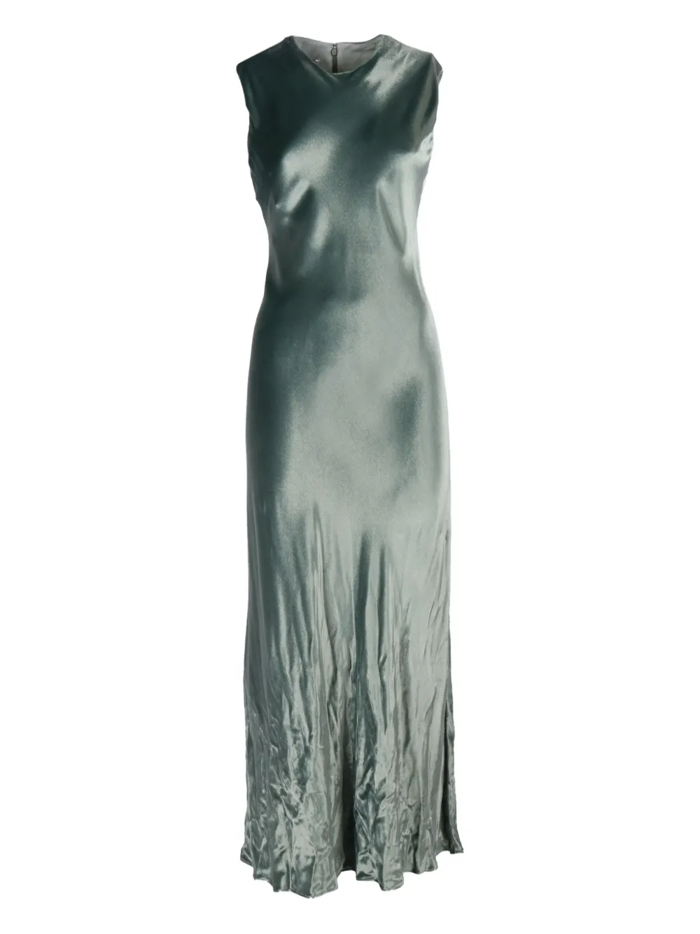 Alberta Ferretti Mouwloze maxi-jurk Groen