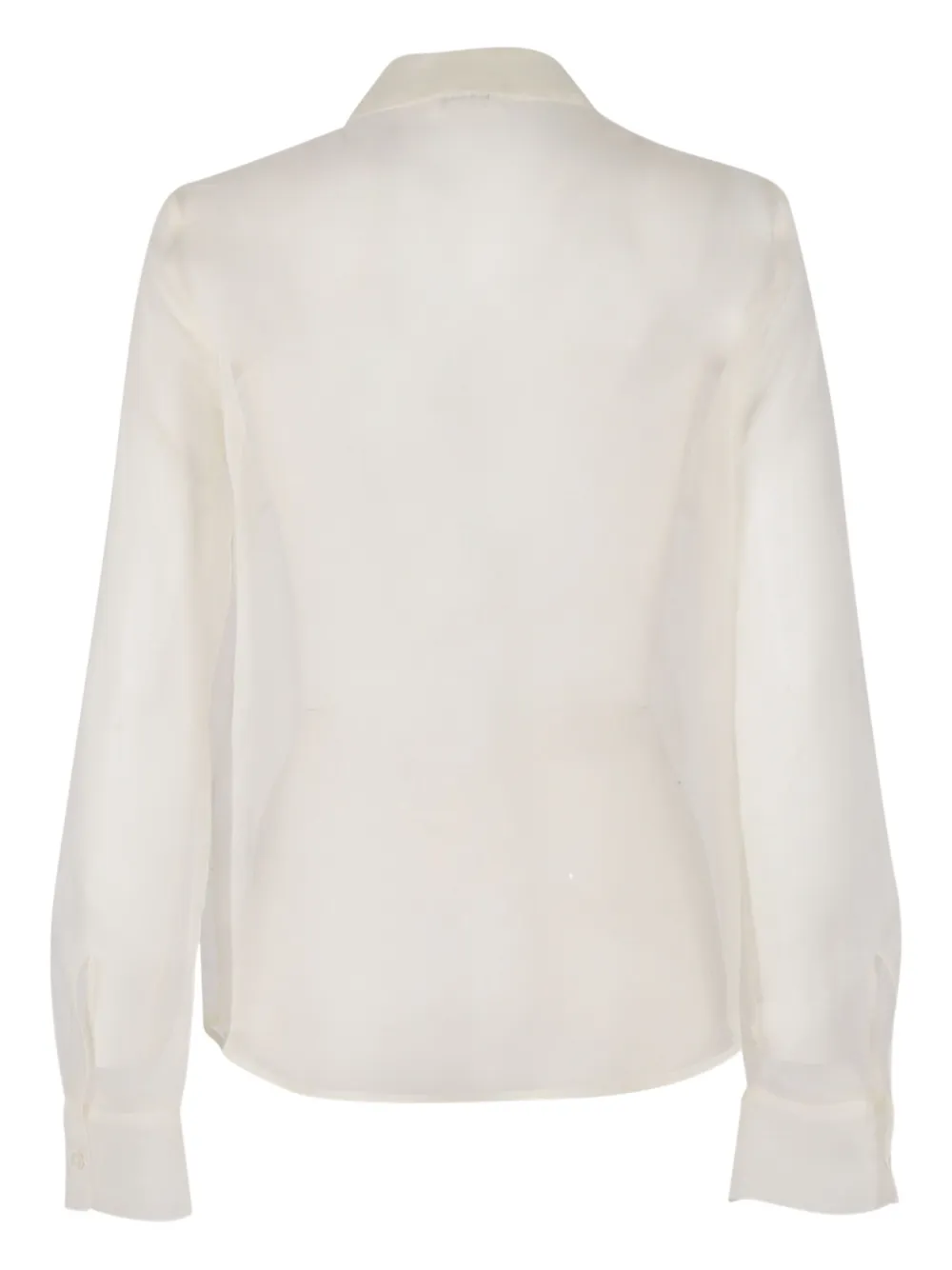 P.A.R.O.S.H. ruffled silk shirt Wit