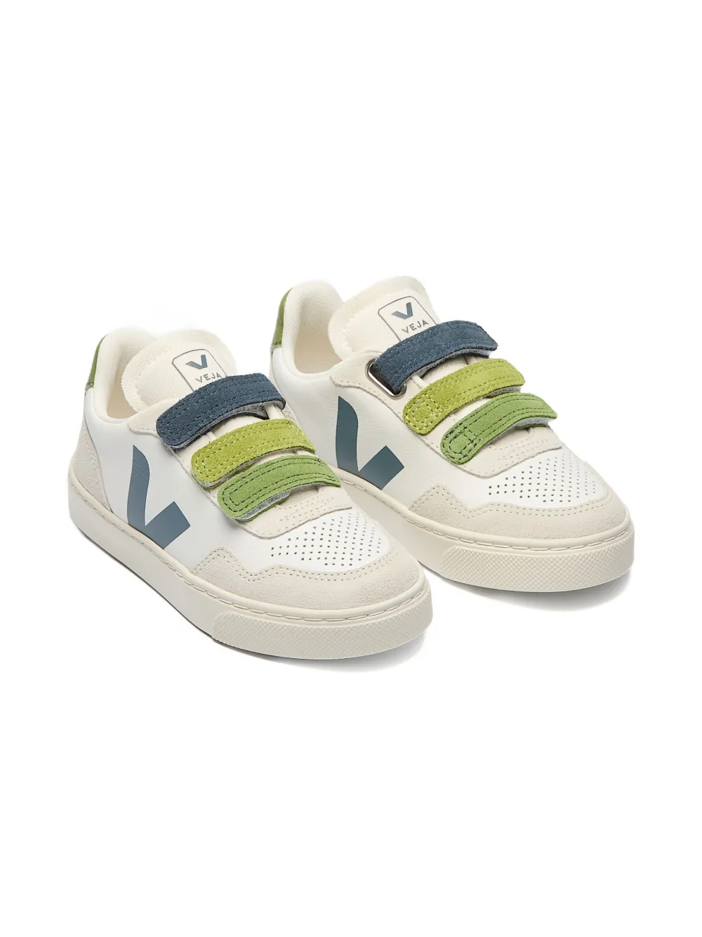VEJA Kids V-90 touch-strap sneakers White