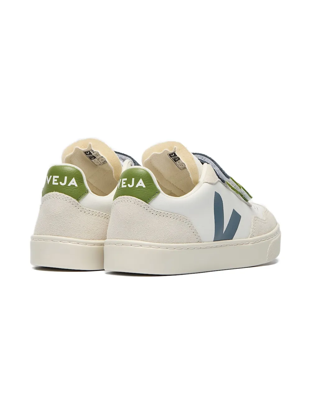 VEJA Kids V-90 touch-strap sneakers White