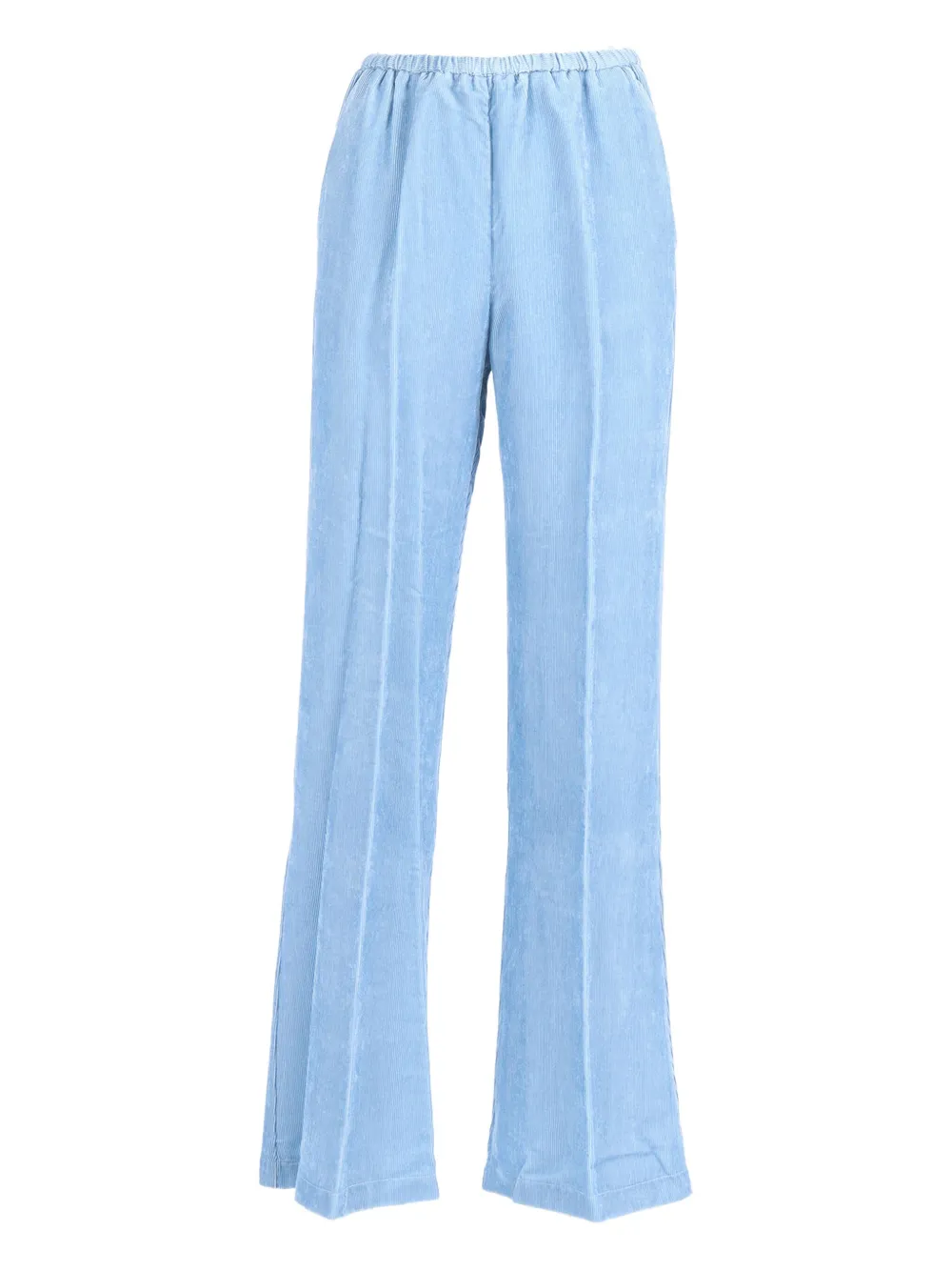 Forte Forte Velvet Corduroy Trousers In Blue