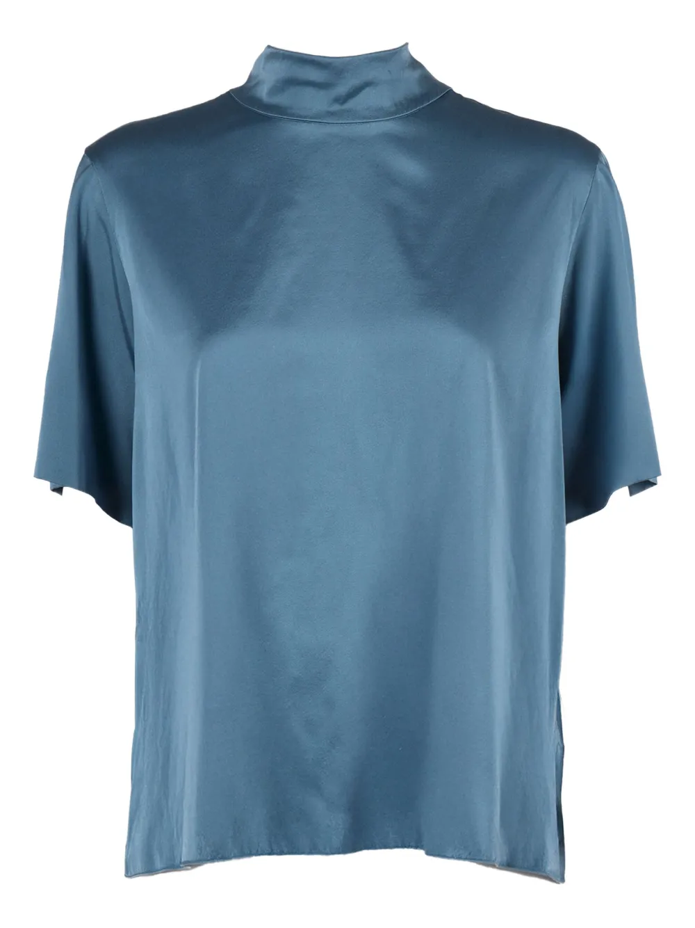 Forte Forte Short-sleeve Blouse In Blue