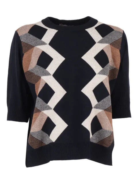 Lorena Antoniazzi geometric knit T-shirt