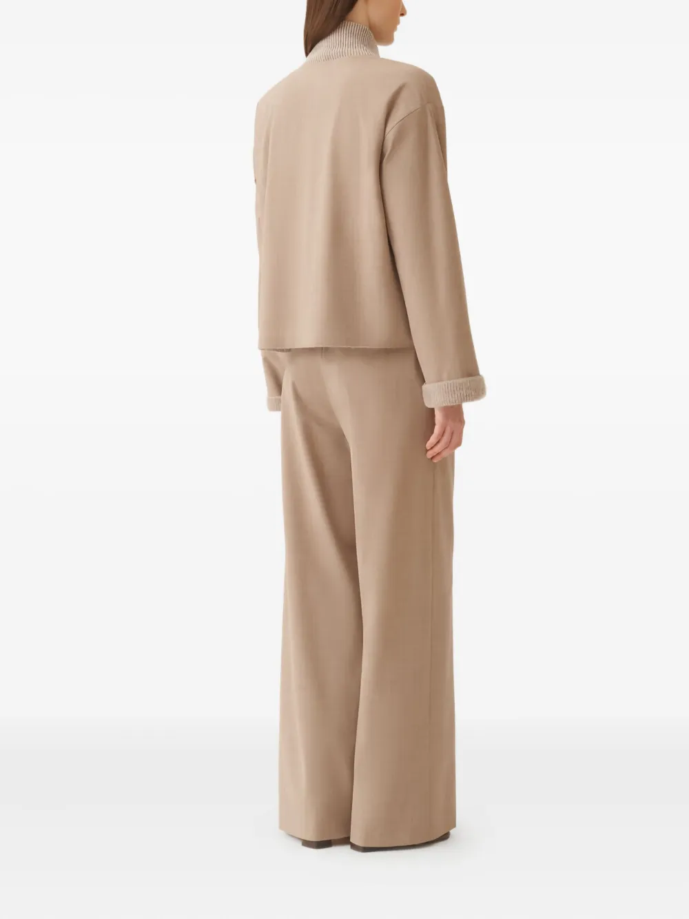 Fabiana Filippi Omkeerbaar jack met ritssluiting Beige