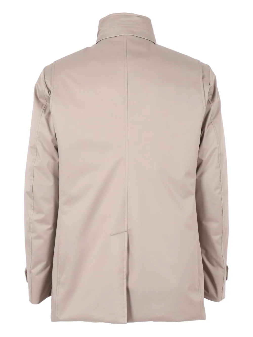 Moorer buttoned single-breasted padded jacket Beige