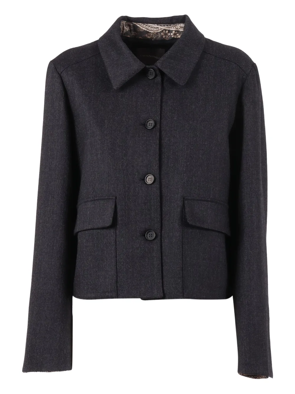 Lorena Antoniazzi button-fastening jacket Blauw