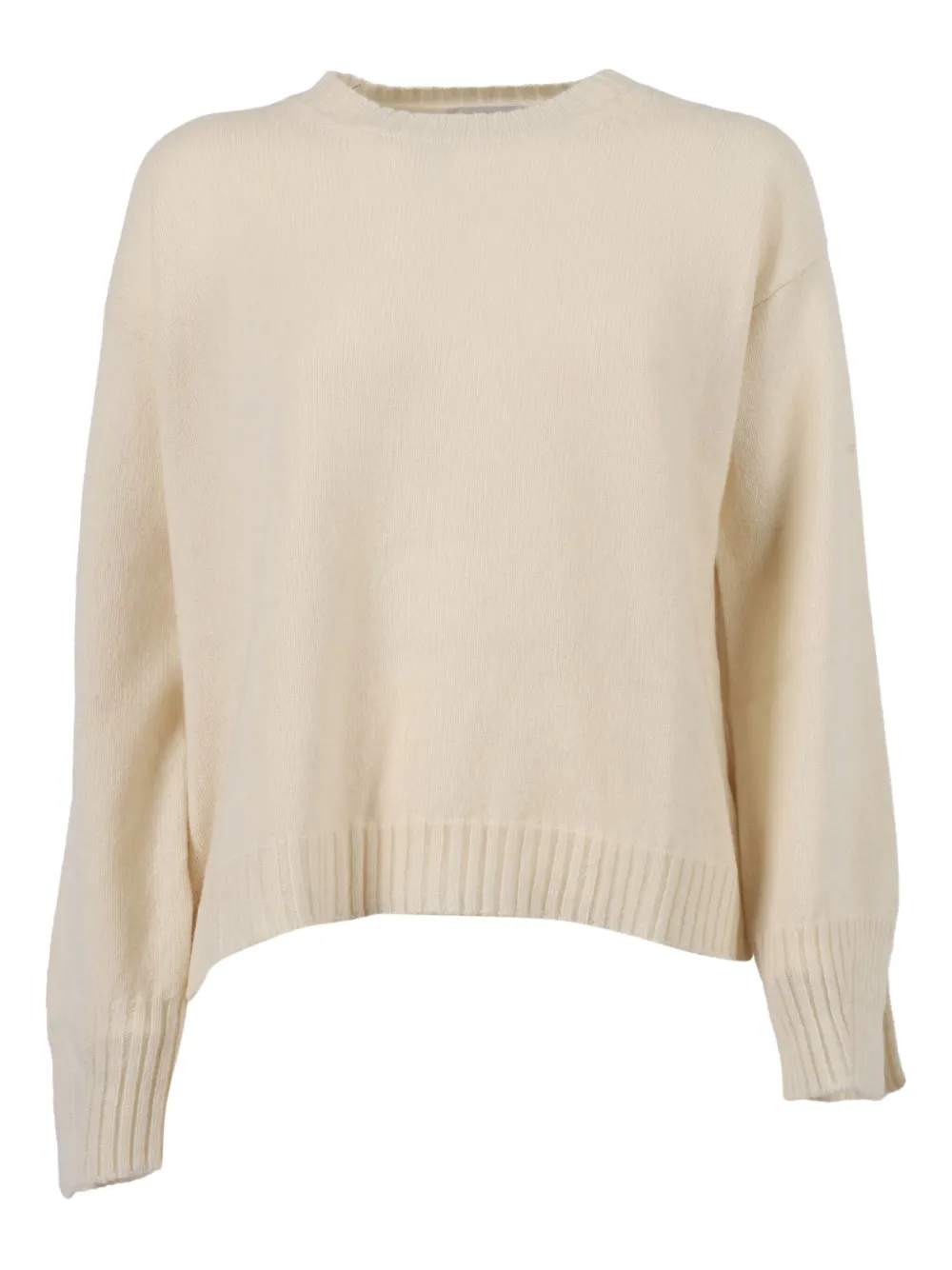 Kangra ribbed-cuff cashmere-wool-blend sweater | Neutrals | Image 1