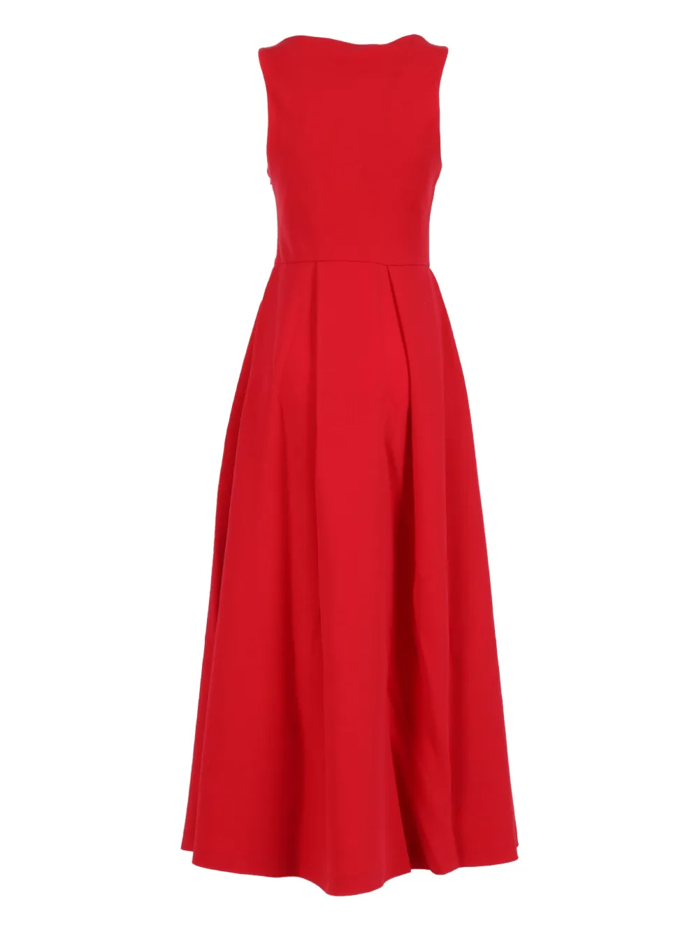 Emporio Armani pleated sleeveless dress - レッド Emporio Armani pleated sleeveless dress - レッド