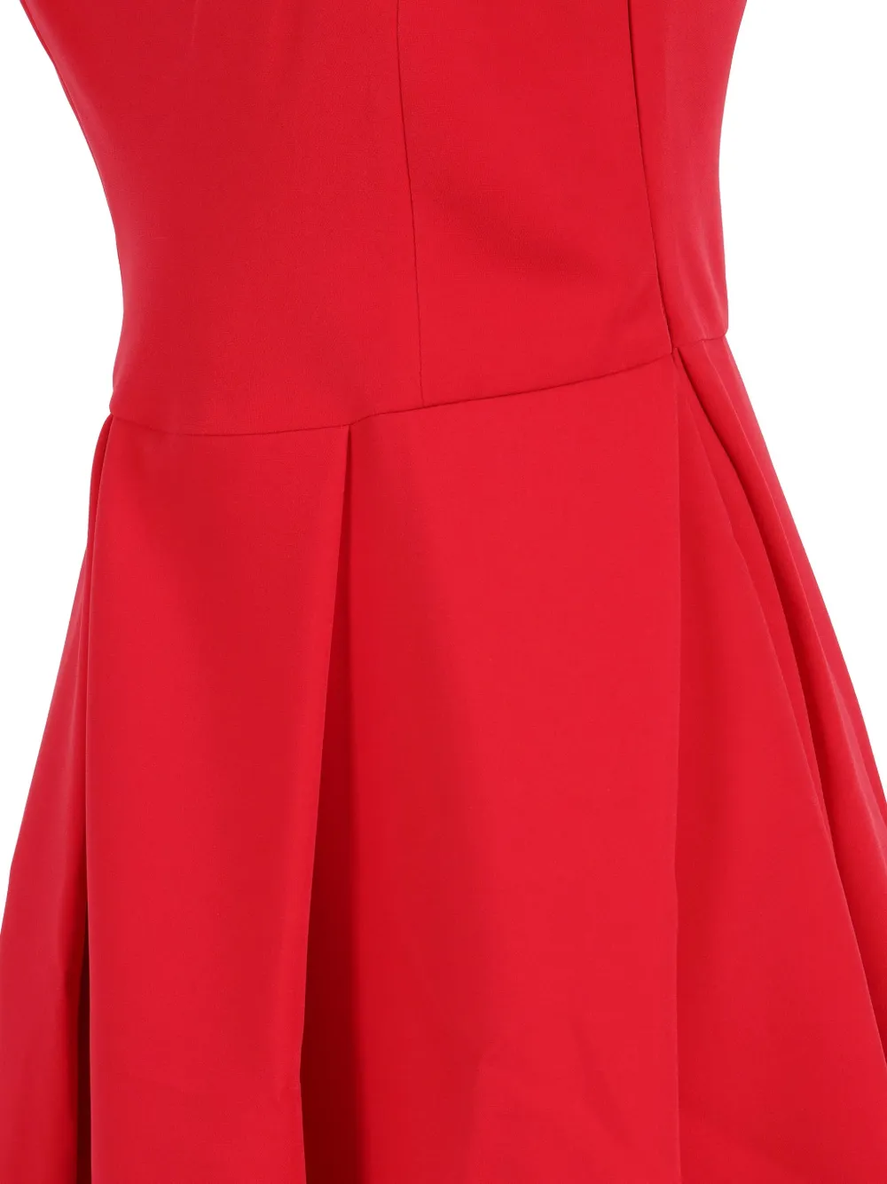 Emporio Armani Techno Cady Ankle-length Dress In Red