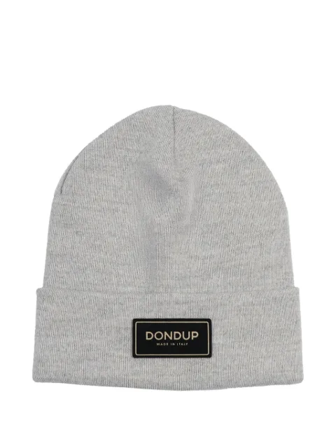 DONDUP KIDS logo-plaque beanie hat