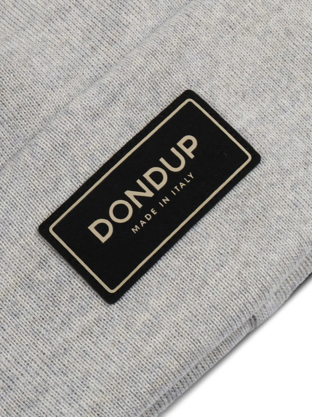DONDUP Muts met logo-plakkaat Grijs