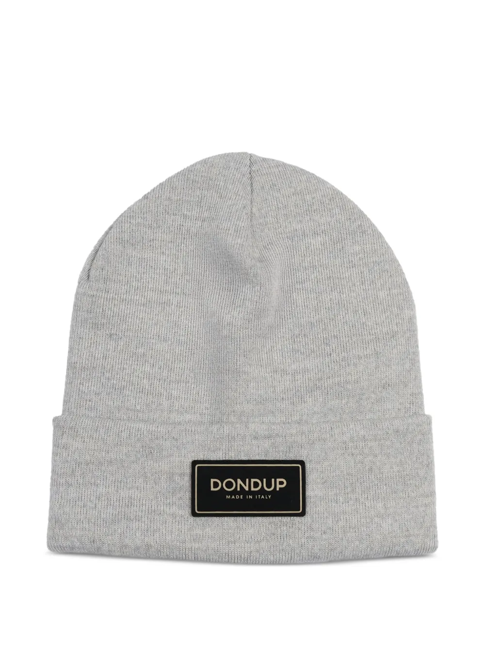 DONDUP logo-plaque beanie hat | Grey | Image 1