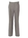 Lorena Antoniazzi sequin-embellished pinstriped trousers - Grey