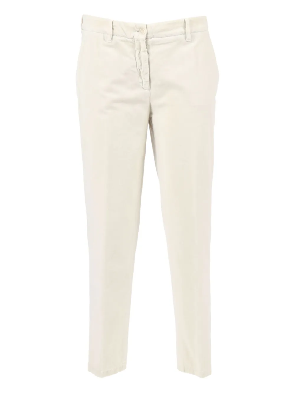 ASPESI button-fastening cotton trousers Beige