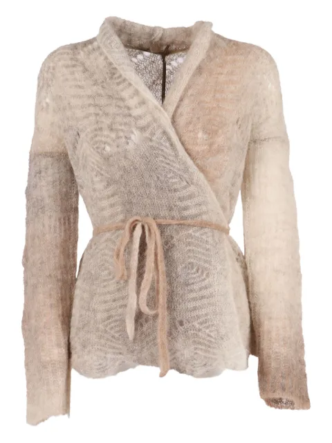 Kangra wrap tie cardigan