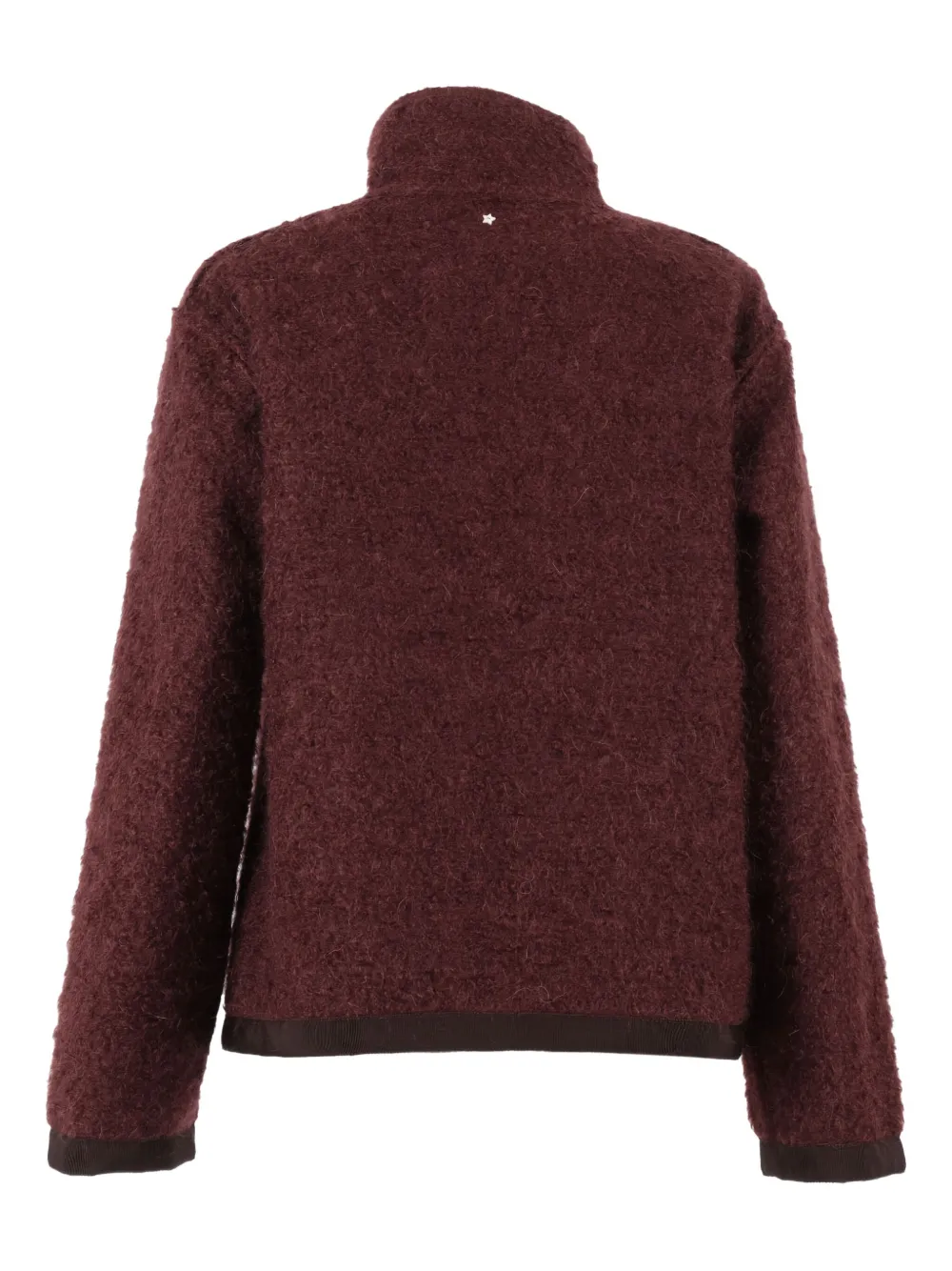 Lorena Antoniazzi high-neck zip-front jacket Rood