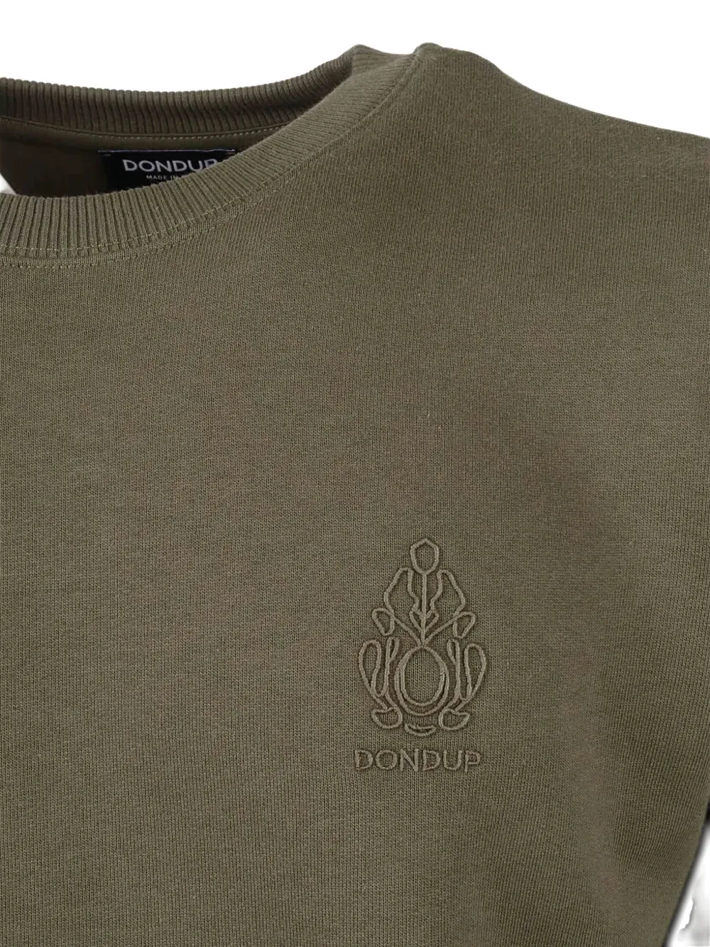 DONDUP Sweater met geborduurd logo Groen
