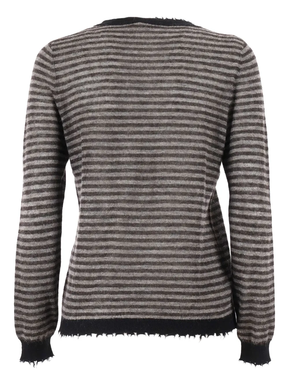 Kangra striped frayed-edge sweater | Knitted Sweaters | Image 2
