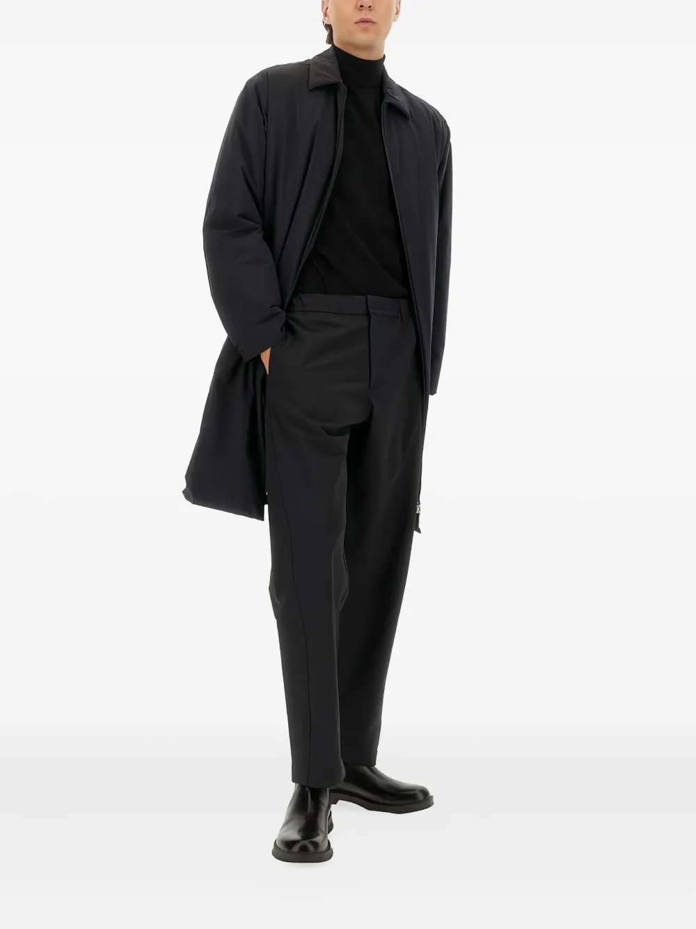Laminar elasticated-waist trousers - Zwart