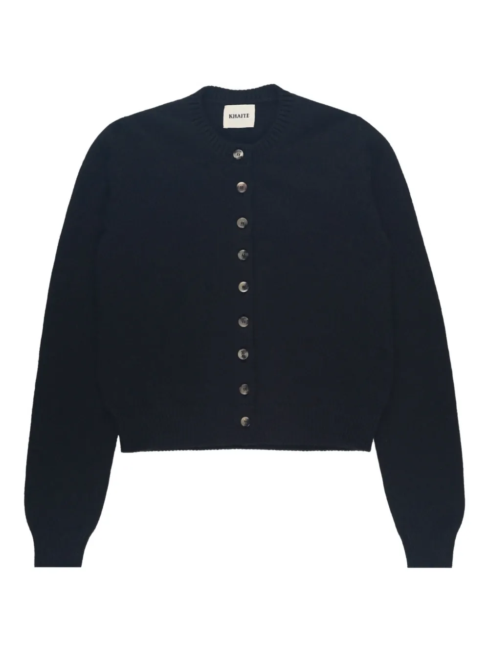 KHAITE Everheart button-front cardigan | Black | Image 1