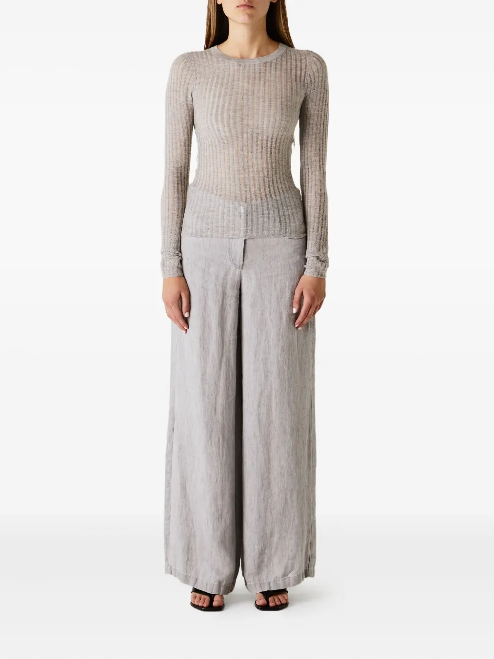 TWP ribbed crew-neck top | Knitted Tops | Image 2