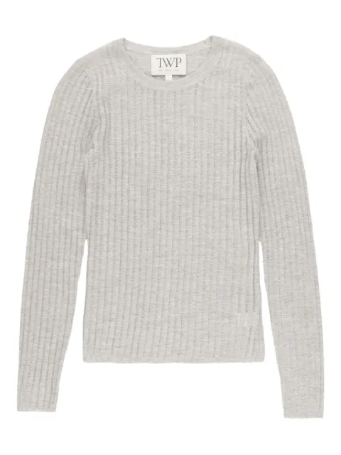 TWP ribbed crew-neck top