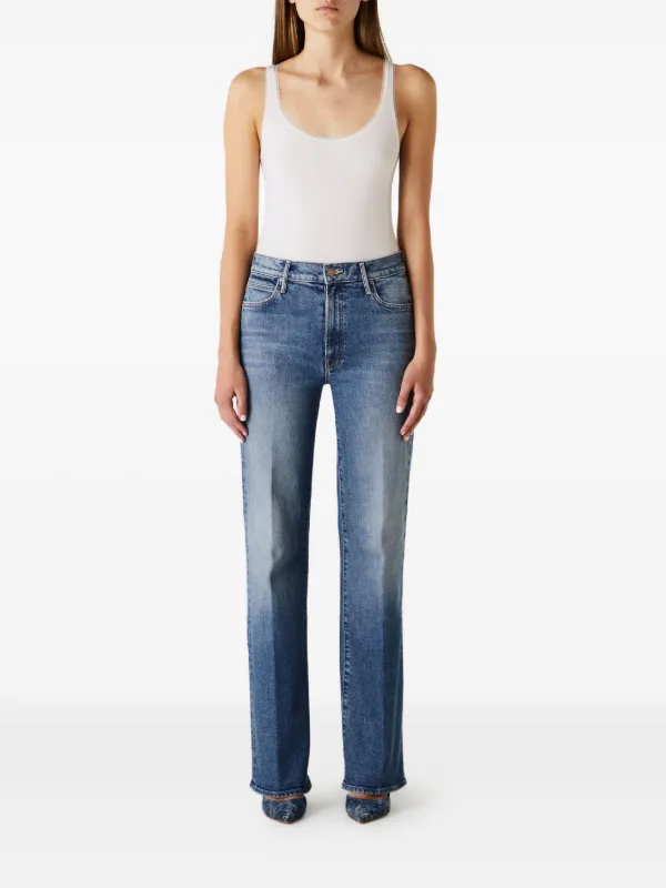 MOTHER Straight Leg Jeans Blue FARFETCH ID