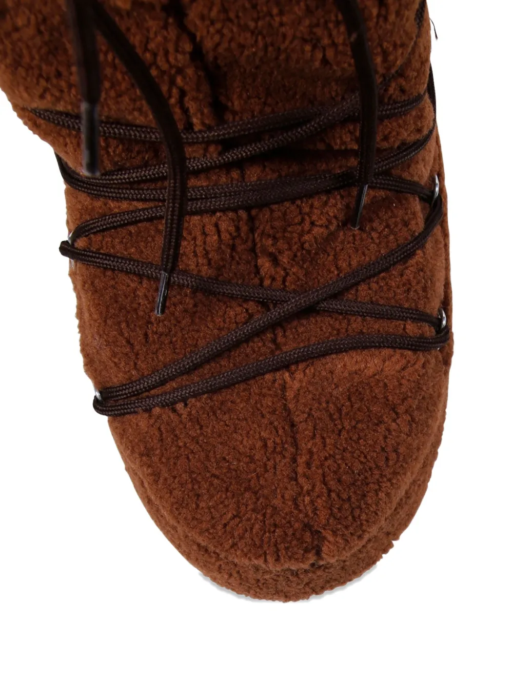 Moon Boot lace-up faux-fur boots Brown