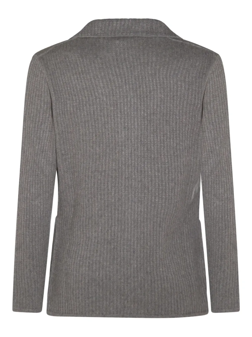 Lardini ribbed cardigan Grijs