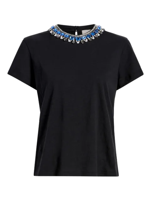 Cinq A Sept Danielle pearl-rhinestone necklace T-shirt