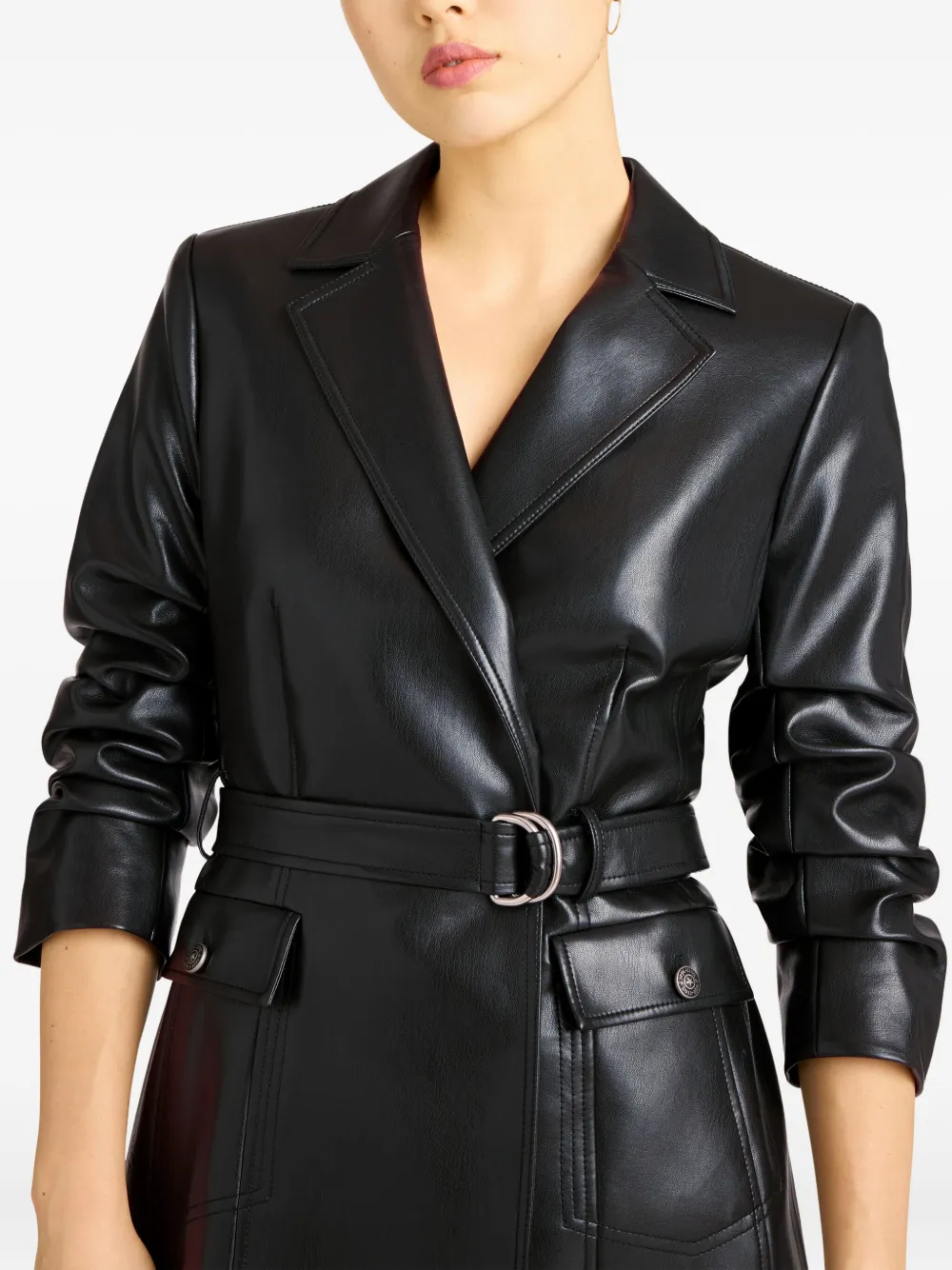 Cinq A Sept Mini-jurk met ceintuur Zwart